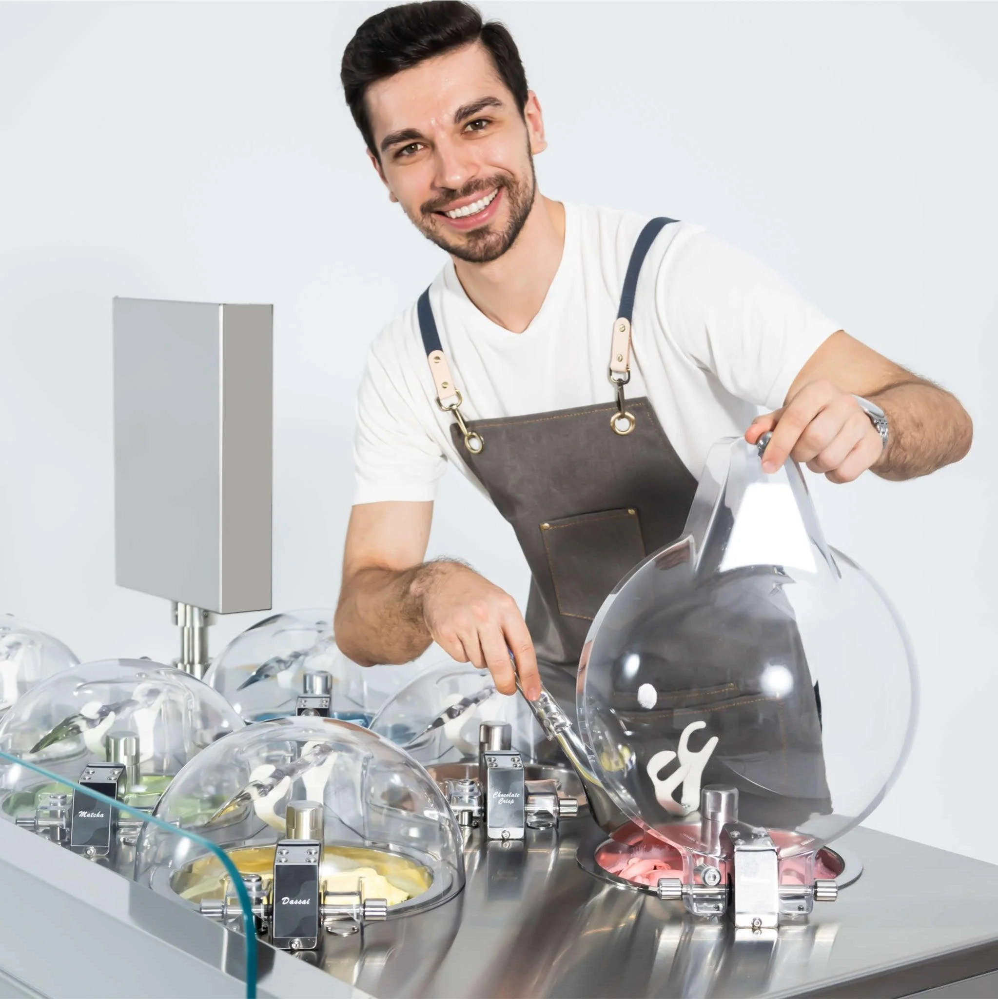 Commercial Gelato Ice Cream Maker, Pro V6, Six Pots - Standing Model - Top Churn Canada - Image 3