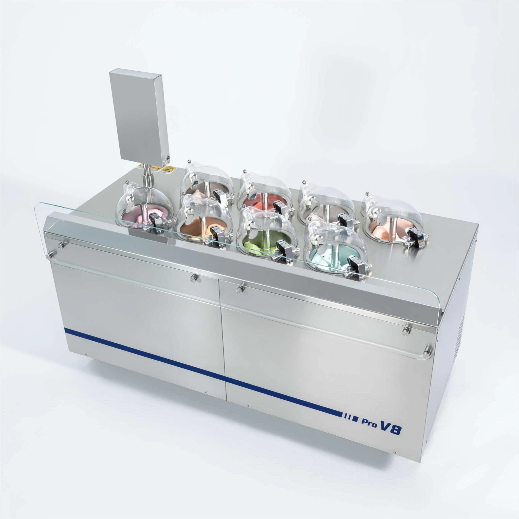 Commercial Gelato Ice Cream Maker, Pro V8, Eight Pots - Standing Model - Top Churn Canada - Image 8