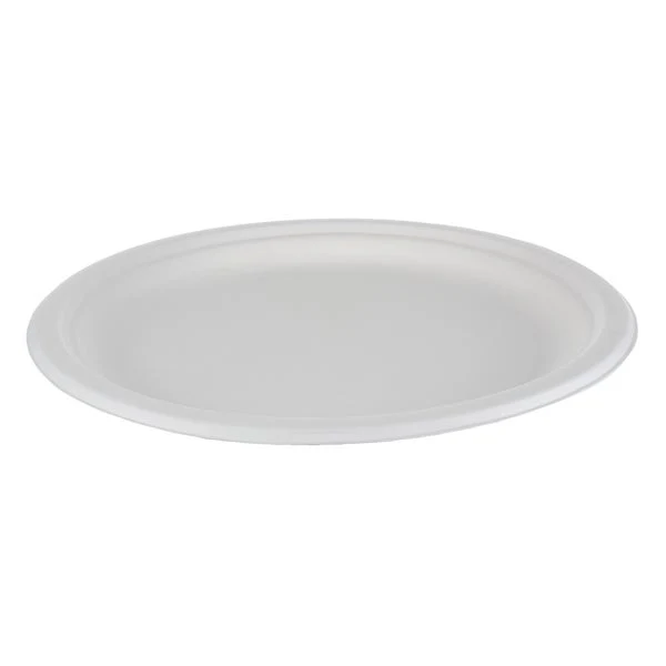 IECO 10-in Bagasse Plates - 5 packs of 50 - Disposables, Restaurant Packaging and Take-Out Supplies - Canadian Distribution - Ships Free Within Canada on Orders Above CAD $199