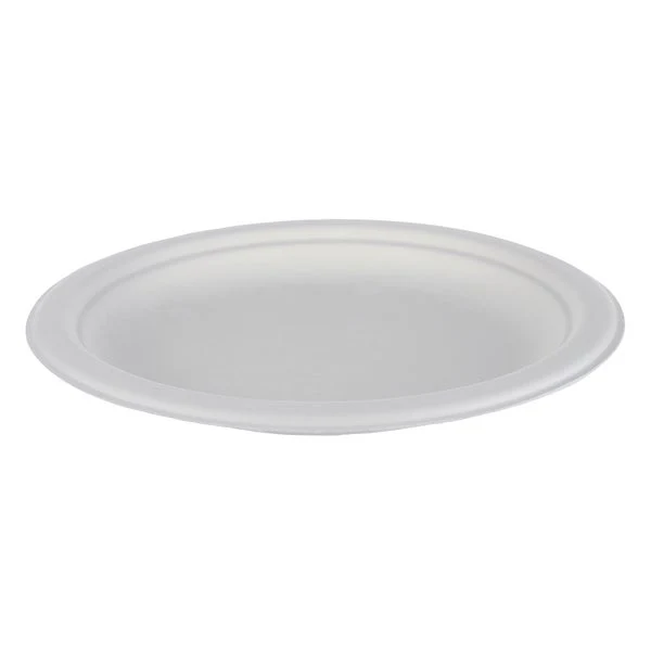iEco 6-in Bagasse Plates - 10 packs of 50 - Disposables, Restaurant Packaging and Take-Out Supplies - Canadian Distribution - Ships Free Within Canada on Orders Above CAD $199