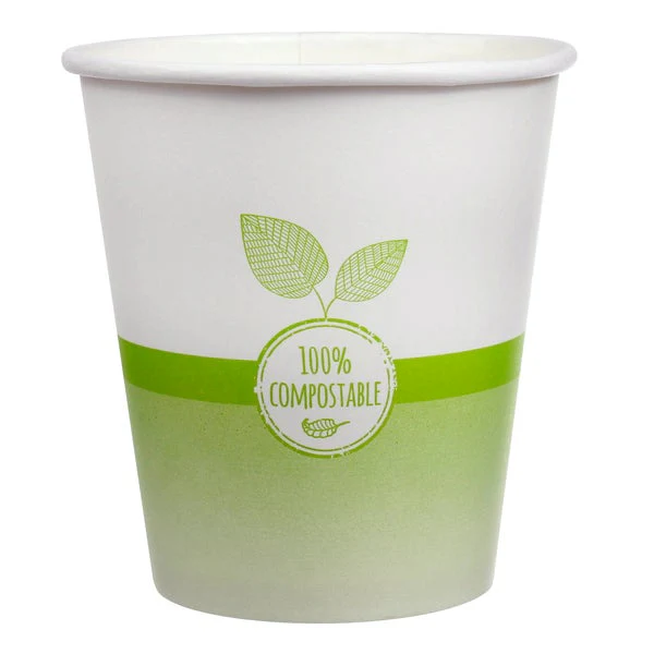 iECO Compost Single Wall Cup 10oz - 5 Packs of 100  - Disposables, Restaurant Packaging and Take-Out Supplies - Canadian Distribution - Ships Free Within Canada on Orders Above CAD $199