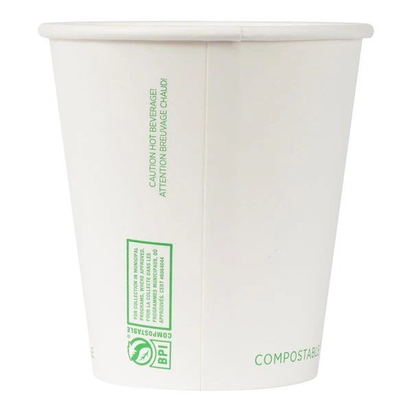 iECO Compost Single Wall Cup 10oz - 5 Packs of 100  - Disposables, Restaurant Packaging and Take-Out Supplies - Canadian Distribution - Ships Free Within Canada on Orders Above CAD $199 - Image 5