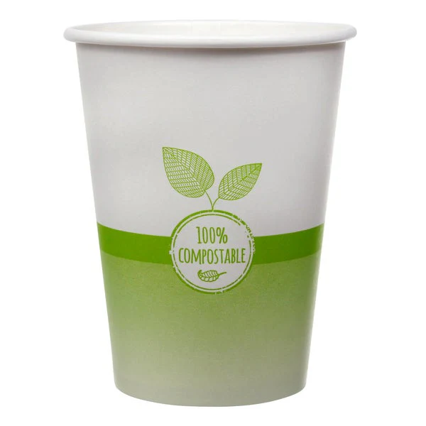 iECO Compost Single Wall Cup 12oz - 5 Packs of 100  - Disposables, Restaurant Packaging and Take-Out Supplies - Canadian Distribution - Ships Free Within Canada on Orders Above CAD $199