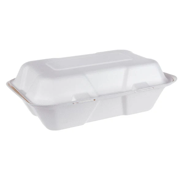 iEco Hinged Bagasse Containers 6 in × 9 in - 2 packs of 50  - Disposables, Restaurant Packaging and Take-Out Supplies - Canadian Distribution - Ships Free Within Canada on Orders Above CAD $199