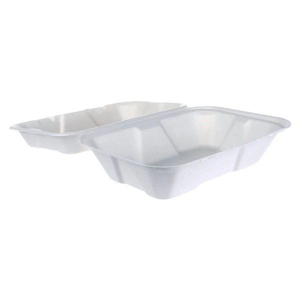 iEco Hinged Bagasse Containers 6 in × 9 in - 2 packs of 50  - Disposables, Restaurant Packaging and Take-Out Supplies - Canadian Distribution - Ships Free Within Canada on Orders Above CAD $199 - Image 2