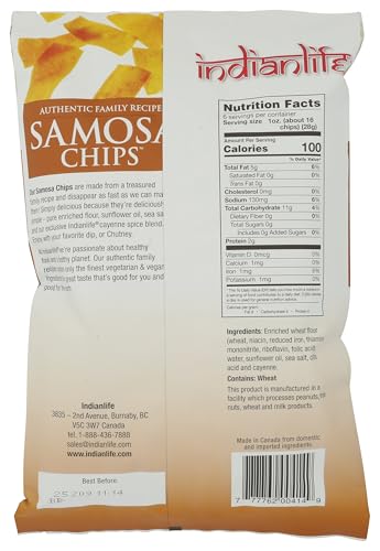 Indian Life Foods Samosa Chips, 2 x 6 Oz - Canadian Distribution - Ships Free Within Canada on Orders Above CAD $199 - Image 6