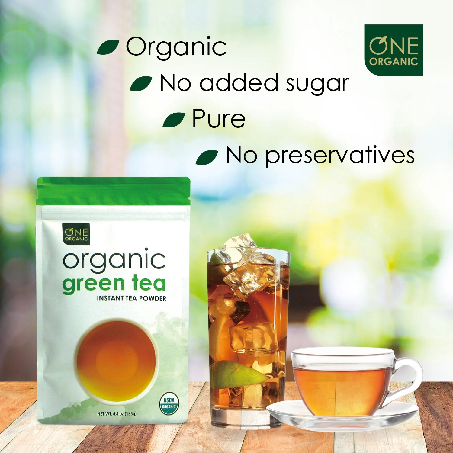 Instant Green Tea Premium Organic - 125 grams (4.4 oz) Pouch - Ships Free Within Canada on Orders Above CAD $199 - Image 3
