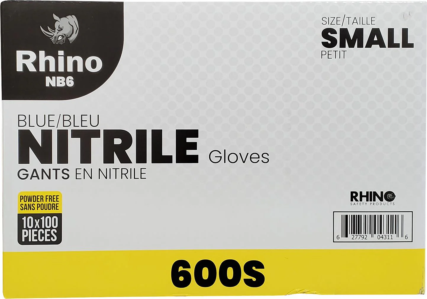 Rhino - NB6 - Blue Nitrile Gloves - Small - 600S - Image 6