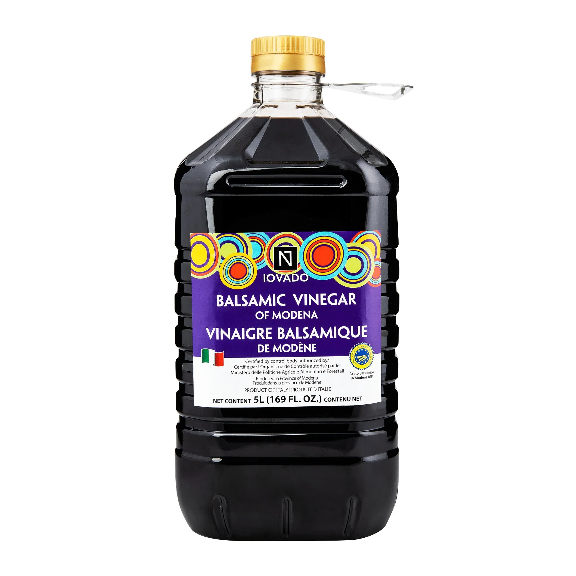 Iovado Balsamic Vinegar of Modena - 4 x 5 L - Grocery and Food Items - Canadian Distribution - Ships Free Within Canada on Orders Above CAD $199