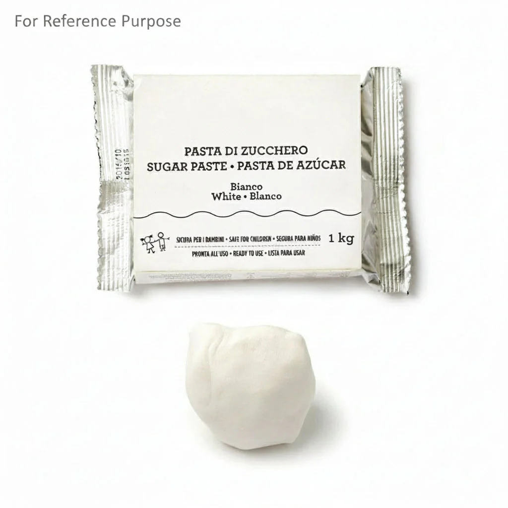 Italian Rolled Fondant – White, 1kg – Palm Oil-Free Sugar Paste - Canadian Distribution - Ships Free Within Canada on Orders Above CAD $199