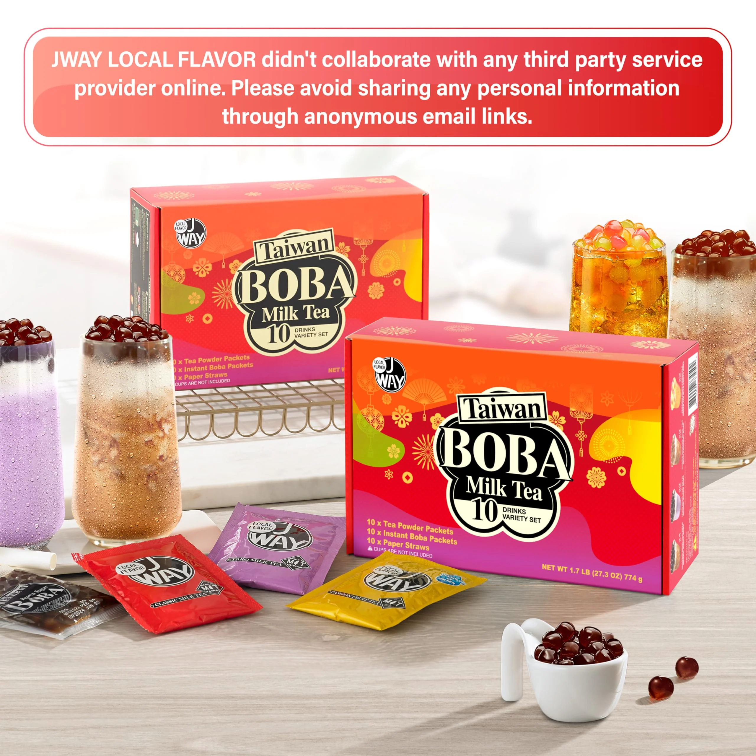 J WAY – Instant Boba Milk Tea Kit – Variety Pack – Ready in 1 Minute - Canadian Distribution - Ships Free Within Canada on Orders Above CAD $199 - Image 7