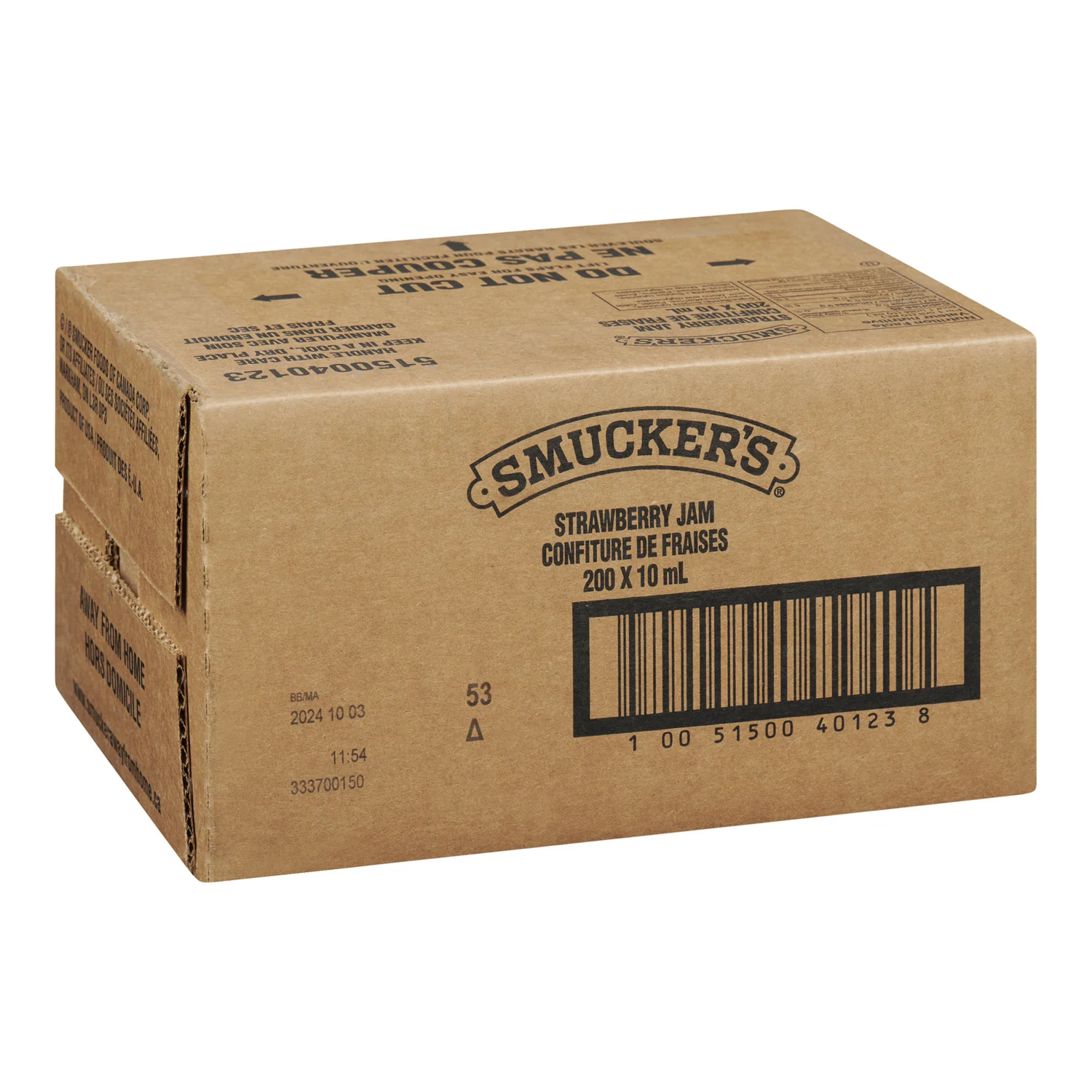 Jam Strawberry - 200 x 10 mL - Jm Smucker - Restaurant and Foodservice Ingredients - Canadian Distribution - Ships Free Within Canada on Orders Above CAD $199 - Image 2