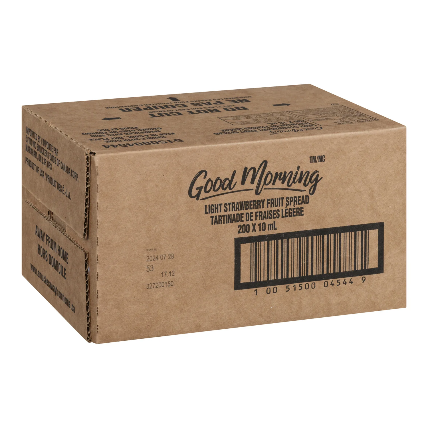 Jam Strawberry Light Fruit - 200 x 10 mL - Good Morning - Restaurant and Foodservice Ingredients - Canadian Distribution - Ships Free Within Canada on Orders Above CAD $199 - Image 2