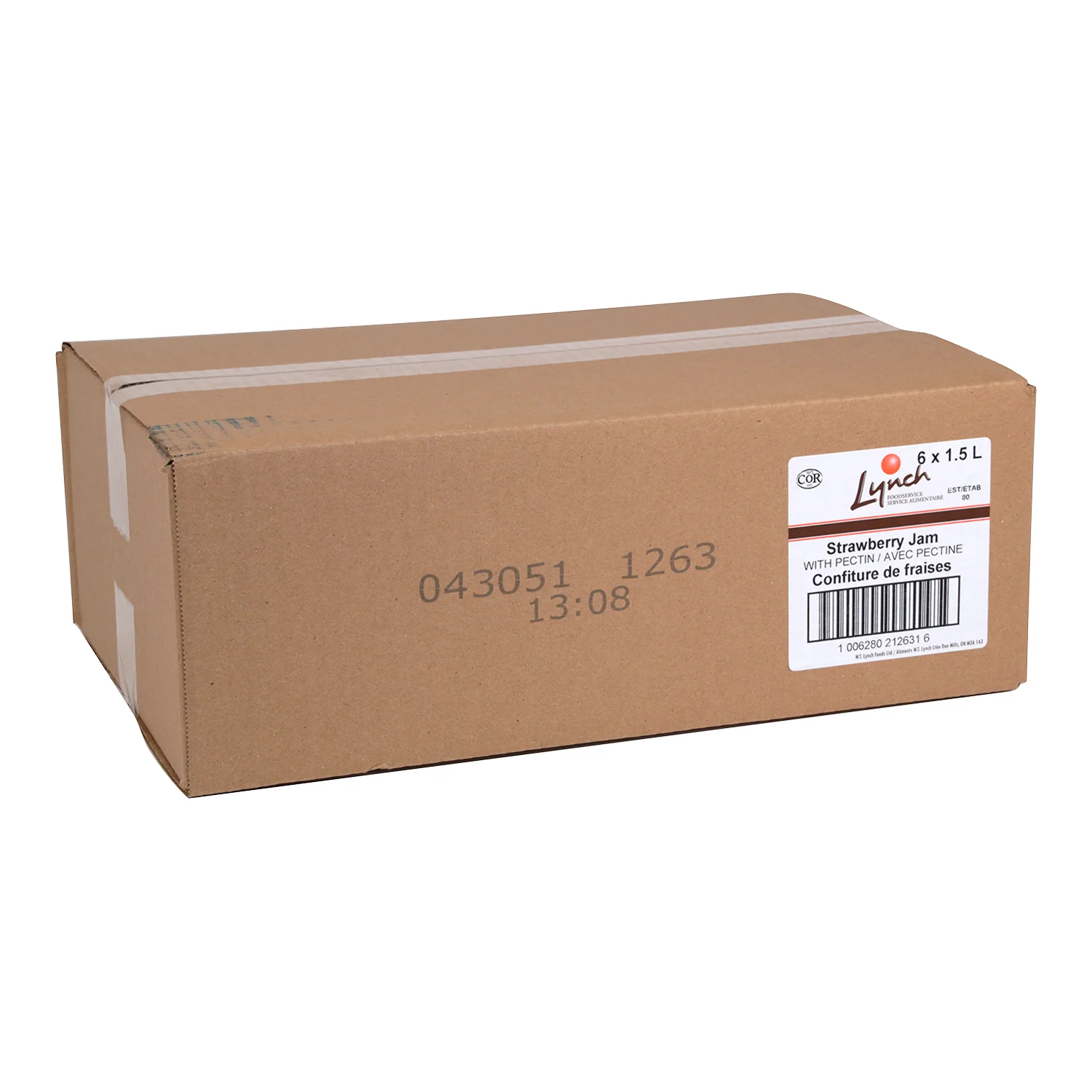 Jam Strawberry With Pectin - 6 x 1.5 L (Case = 1 x 1.5 L) - Lynch - Restaurant and Foodservice Ingredients - Canadian Distribution - Ships Free Within Canada on Orders Above CAD $199 - Image 2