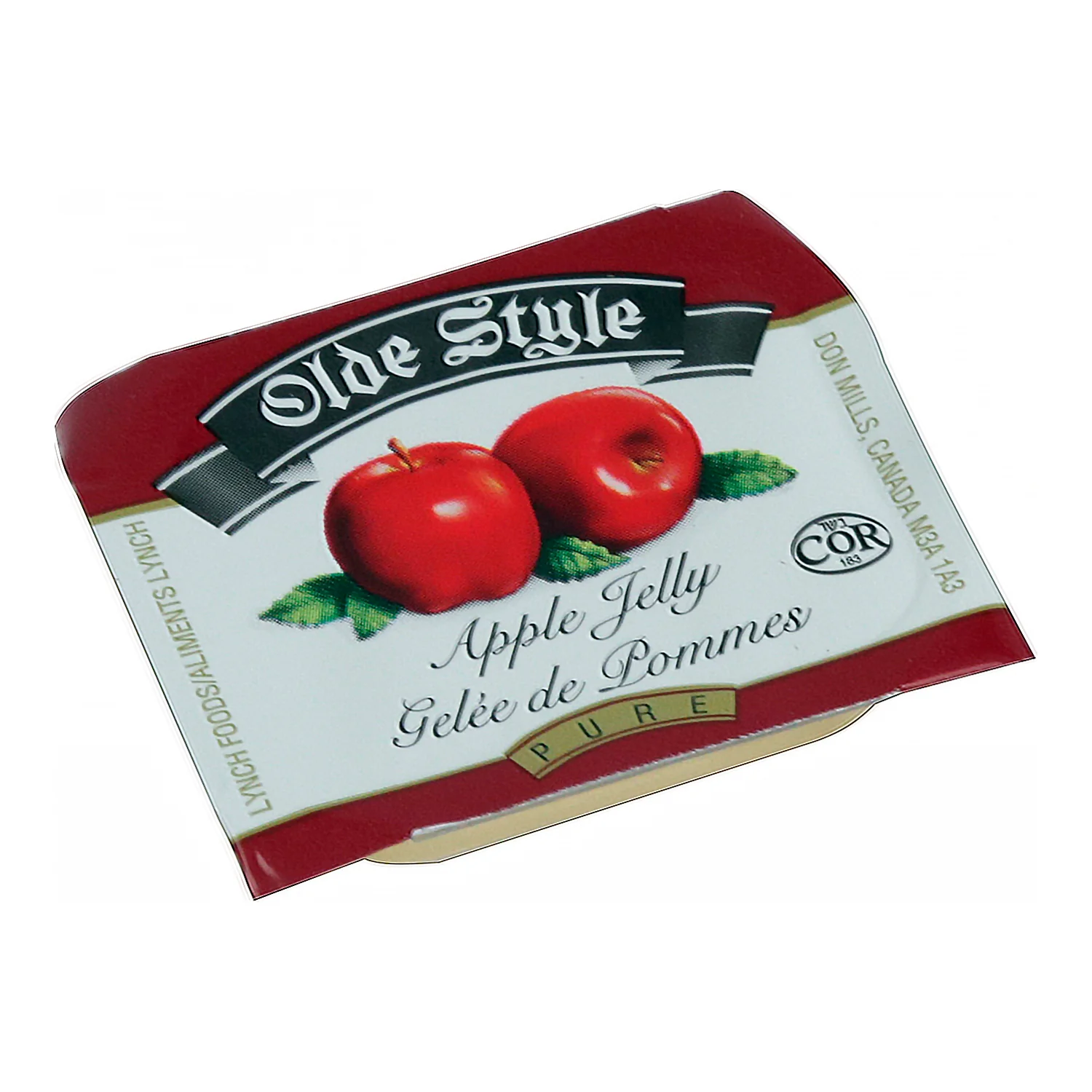 Jelly Apple Pure - 200 x 10 mL - Olde Style - Restaurant and Foodservice Ingredients - Canadian Distribution - Ships Free Within Canada on Orders Above CAD $199