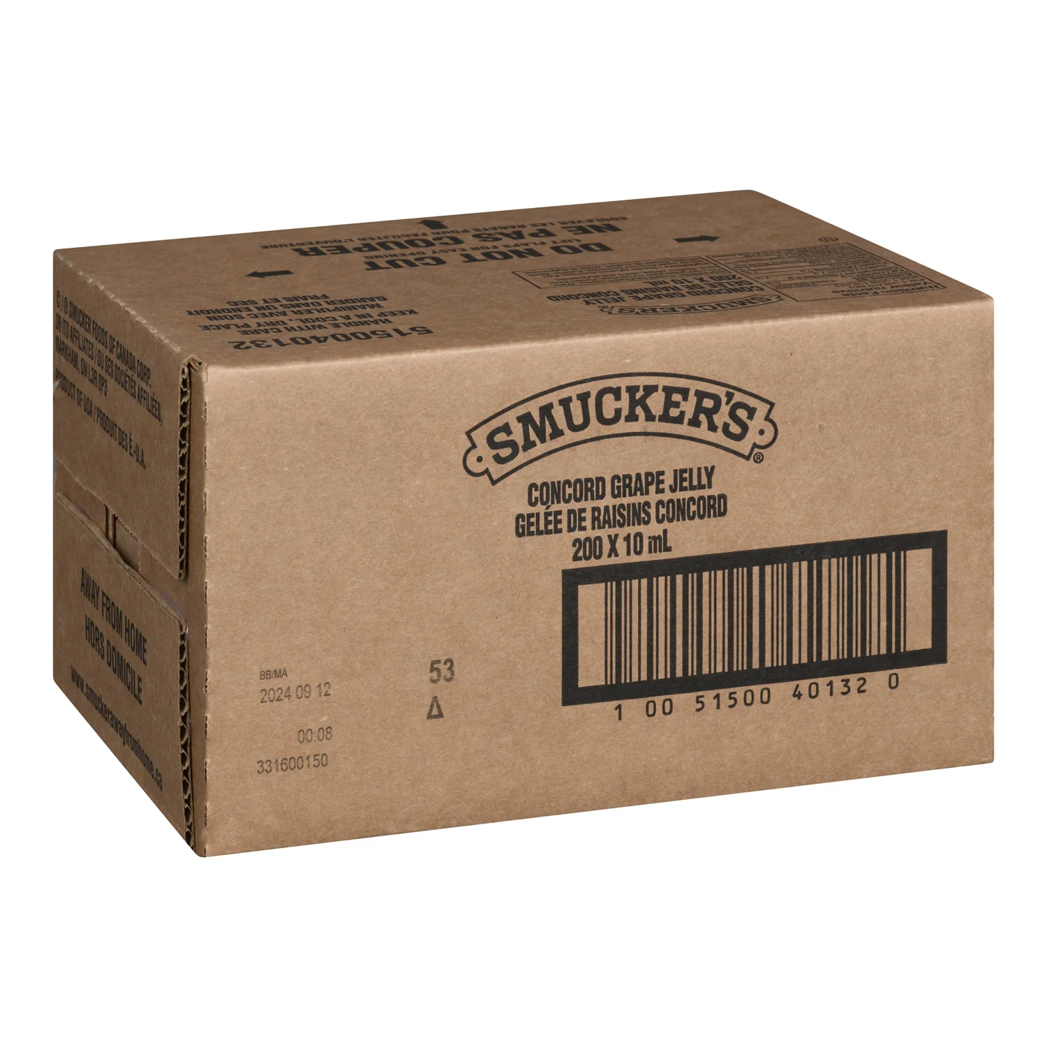 Jelly Grape - 200 x 10 mL - Jm Smucker - Restaurant and Foodservice Ingredients - Canadian Distribution - Ships Free Within Canada on Orders Above CAD $199 - Image 2