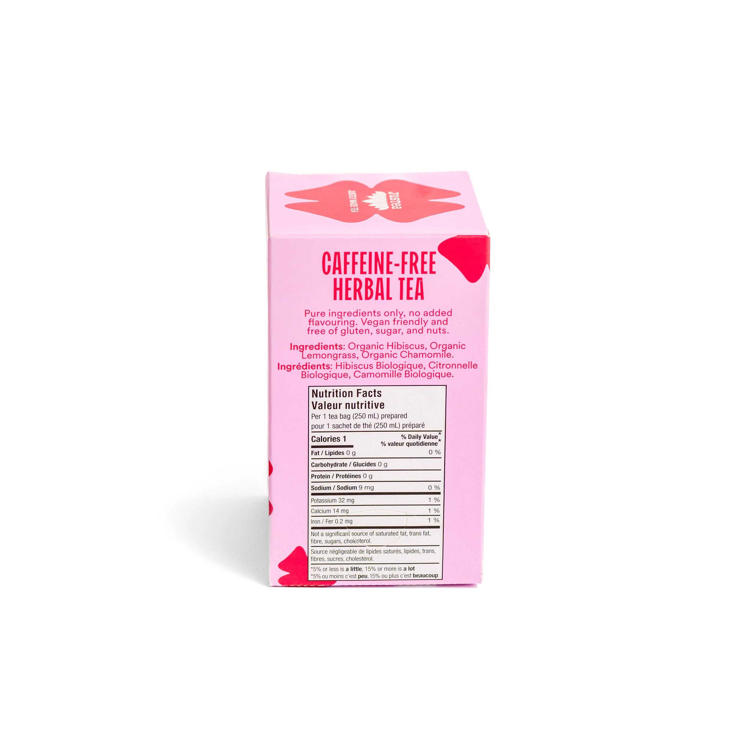 JusTea Hibiscus Glow Herbal Tea - Organic, Caffeine-Free, Fair-Trade, Plastic-Free (2 x 16 Bags) - Canadian Distribution - Ships Free Within Canada on Orders Above CAD $199 - Image 9