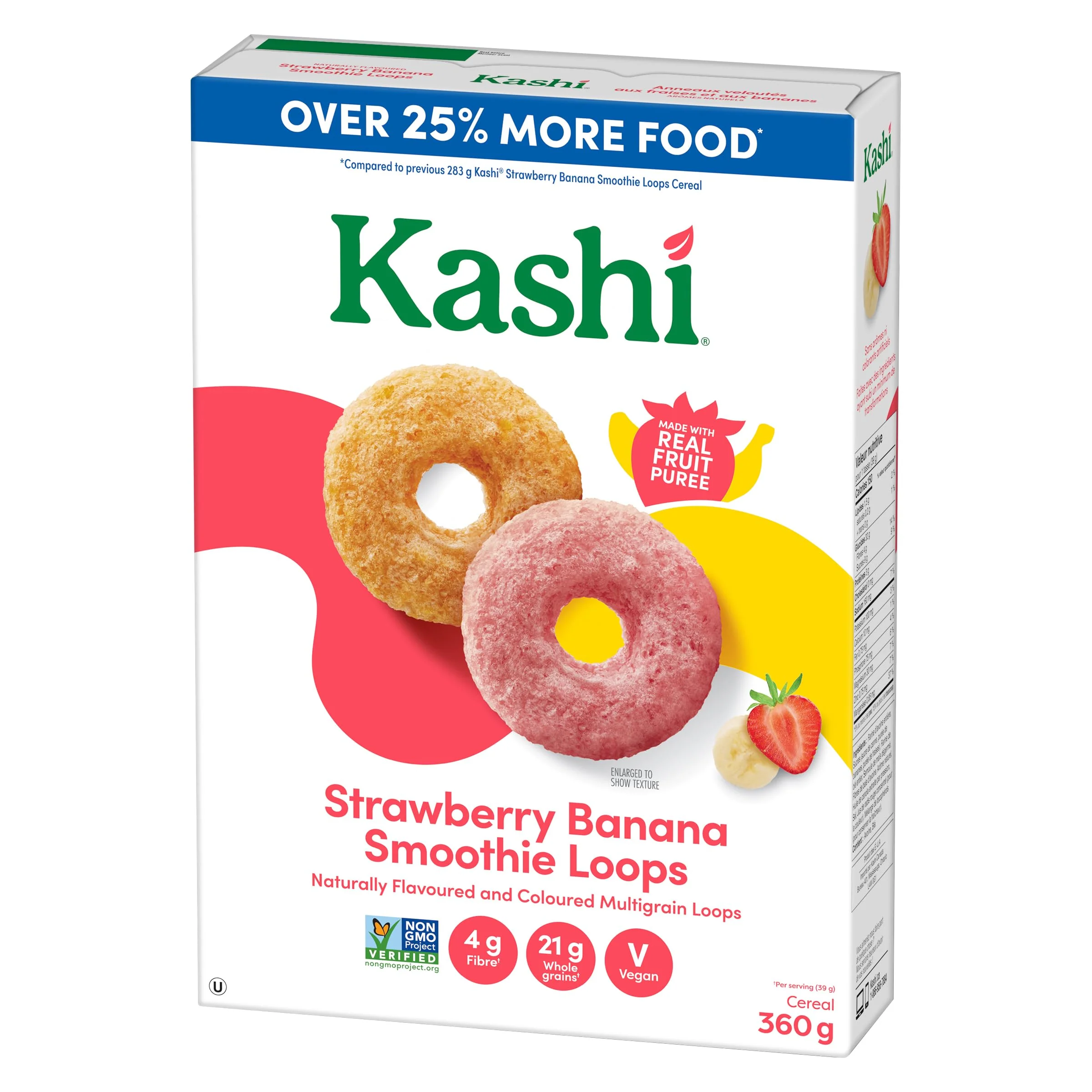 Kashi Strawberry Banana Smoothie Loops 2 x 360g - Canadian Distribution - Ships Free Within Canada on Orders Above CAD $199 - Image 4