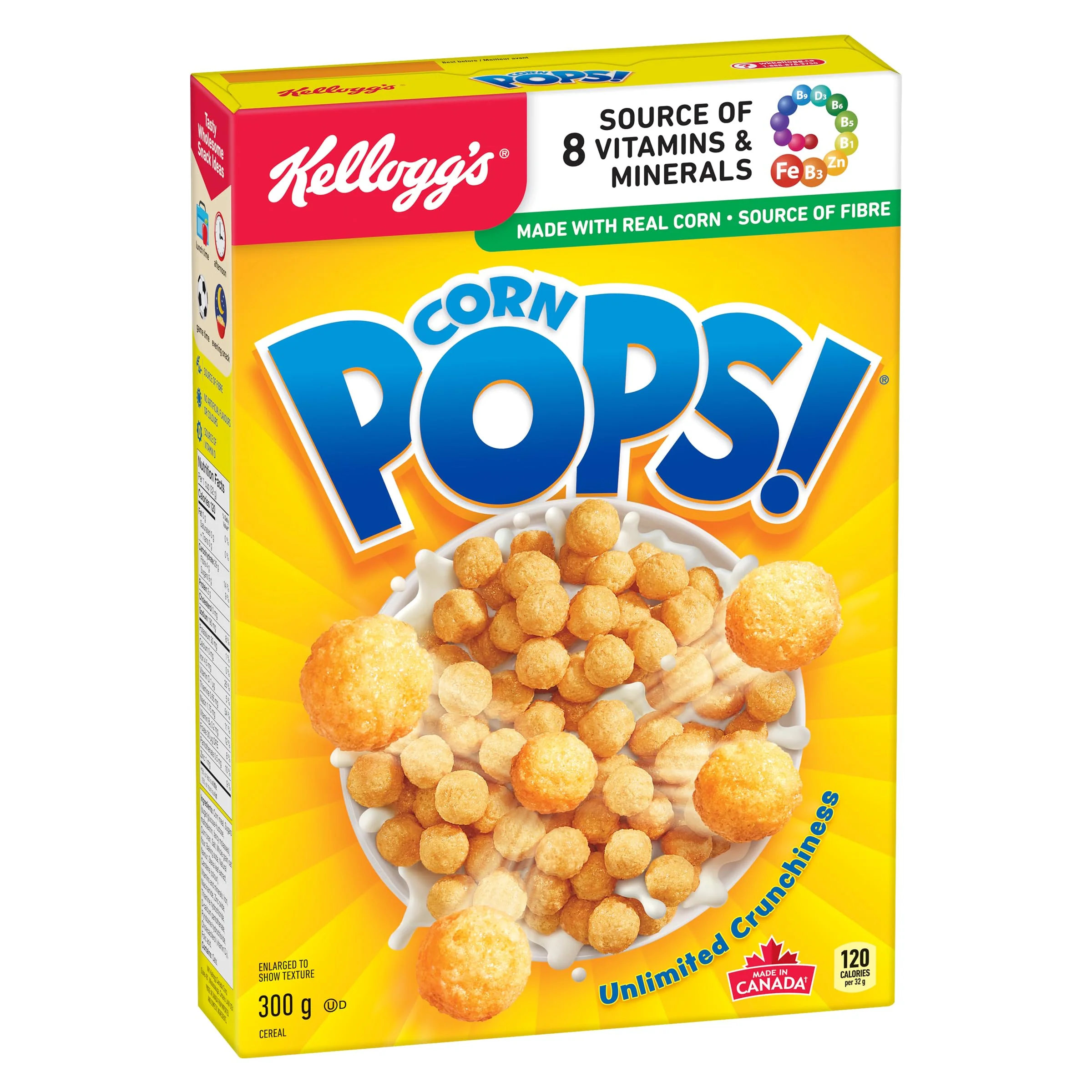 Kellogg's Corn Pops Cereal 2 x 300g - Canadian Distribution - Ships Free Within Canada on Orders Above CAD $199 - Image 5