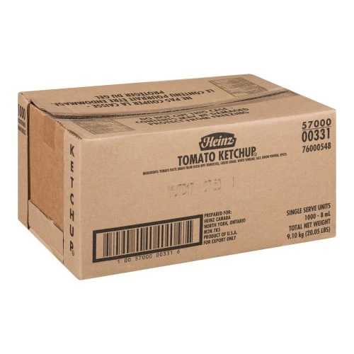 Ketchup - Heinz - Single Serve - 1000 x 8ml/Case - Ships Free Within Canada on Orders Above CAD $199 - Image 2