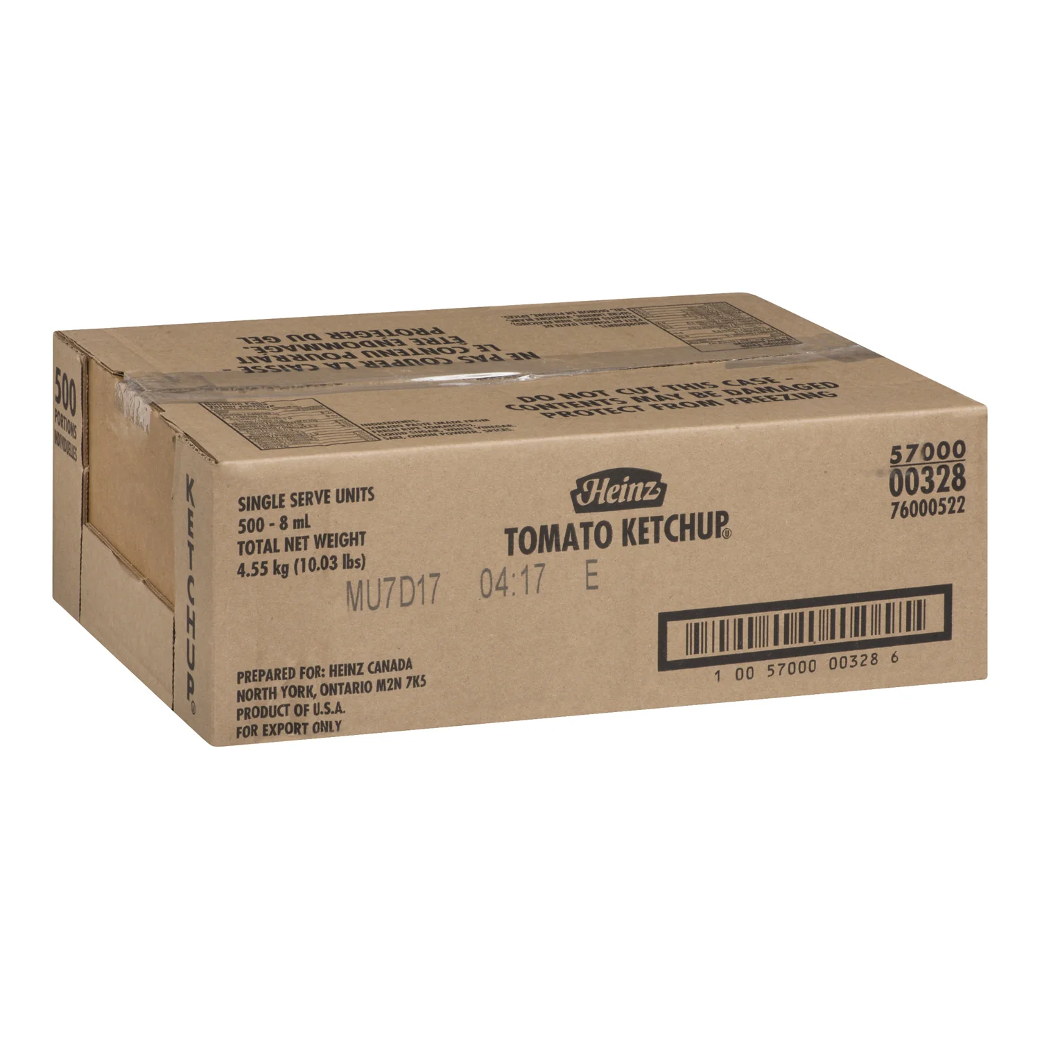 Ketchup Packet - 500 x 8 mL - Heinz - Restaurant and Foodservice Ingredients - Canadian Distribution - Ships Free Within Canada on Orders Above CAD $199 - Image 2