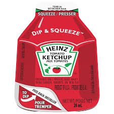 Pre-Order - Ketchup Packet Dip & Squeeze - 300 x 24 mL - Heinz - Restaurant and Foodservice Ingredients - Canadian Distribution - Ships Free Within Canada on Orders Above CAD $199