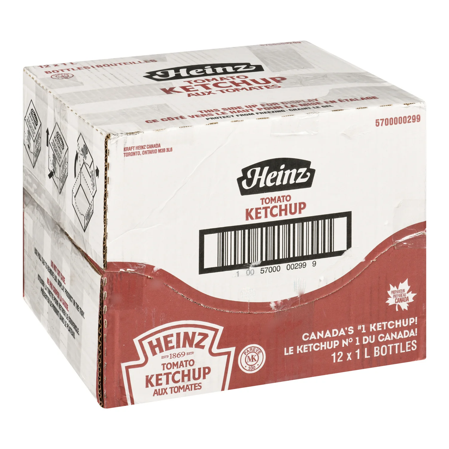 Ketchup Squeeze Bottle - 12 x 1 L - Heinz - Restaurant and Foodservice Ingredients - Canadian Distribution - Ships Free Within Canada on Orders Above CAD $199 - Image 3