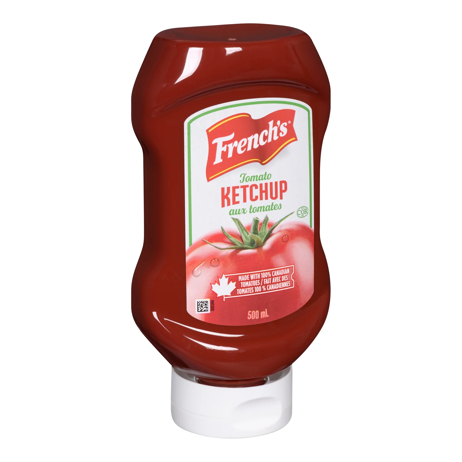 Ketchup Squeeze Bottle Red Plastic - 12 x 500 mL - Frenchs - Restaurant and Foodservice Ingredients - Canadian Distribution - Ships Free Within Canada on Orders Above CAD $199