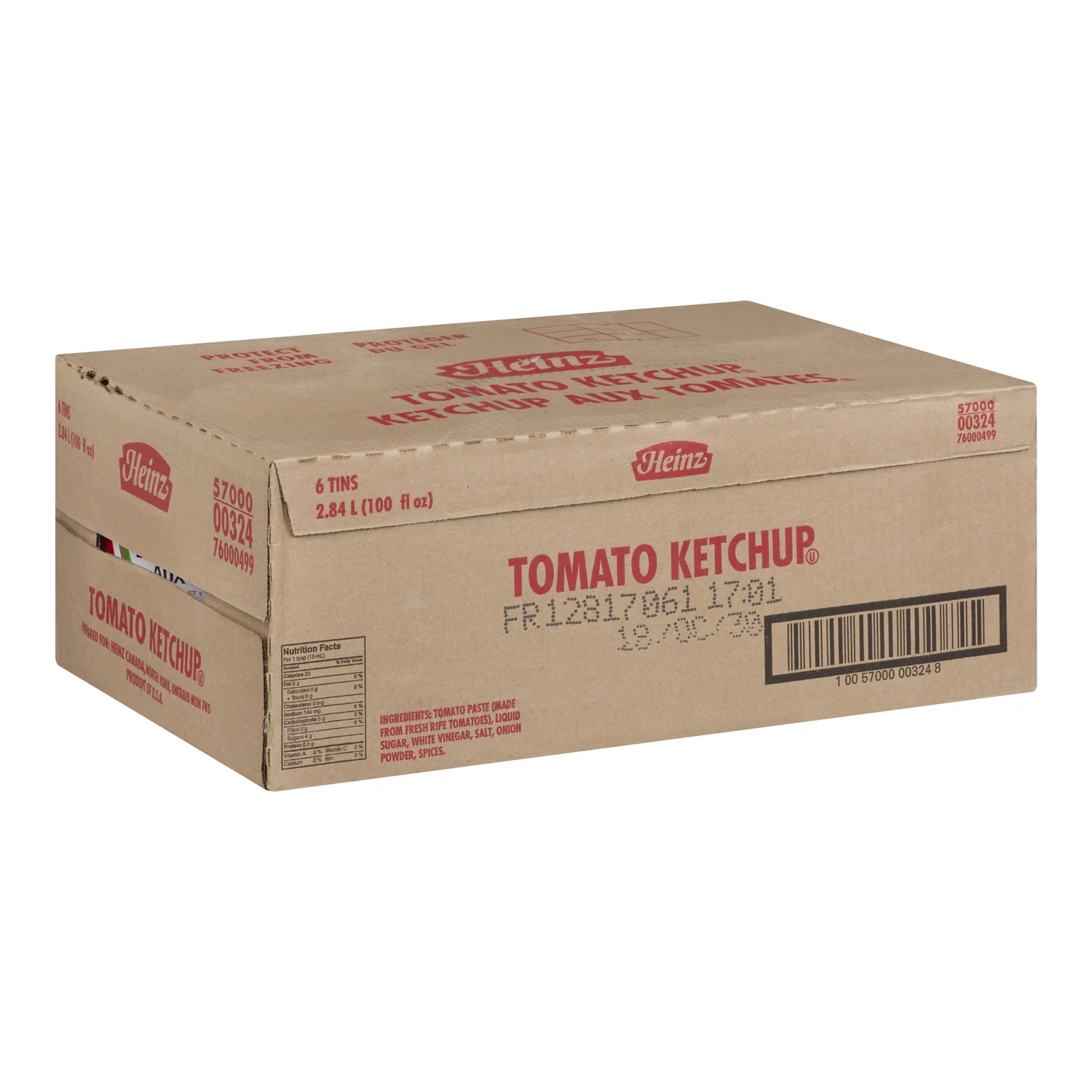 Ketchup Standard - 6 x 2.84 L - Heinz - Restaurant and Foodservice Ingredients - Canadian Distribution - Ships Free Within Canada on Orders Above CAD $199 - Image 2