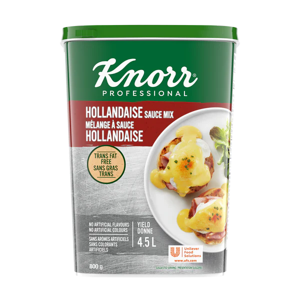 Knorr Hollandaise Sauce Mix - 4 x 800 g - Grocery and Food Items - Canadian Distribution - Ships Free Within Canada on Orders Above CAD $199