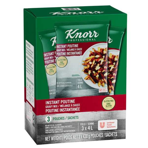 Knorr Poutine Sauce Mix - 12 x 430 g - Grocery and Food Items - Canadian Distribution - Ships Free Within Canada on Orders Above CAD $199