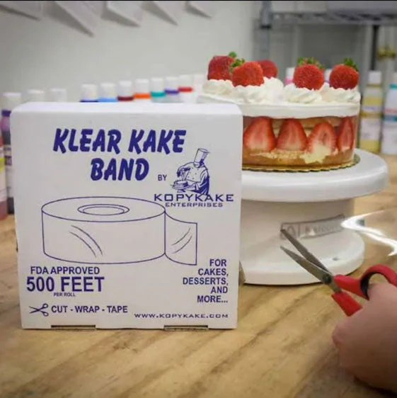 KOPYKAKE Clear Acetate Cake Band, 2.5" high - Canadian Distribution - Image 2
