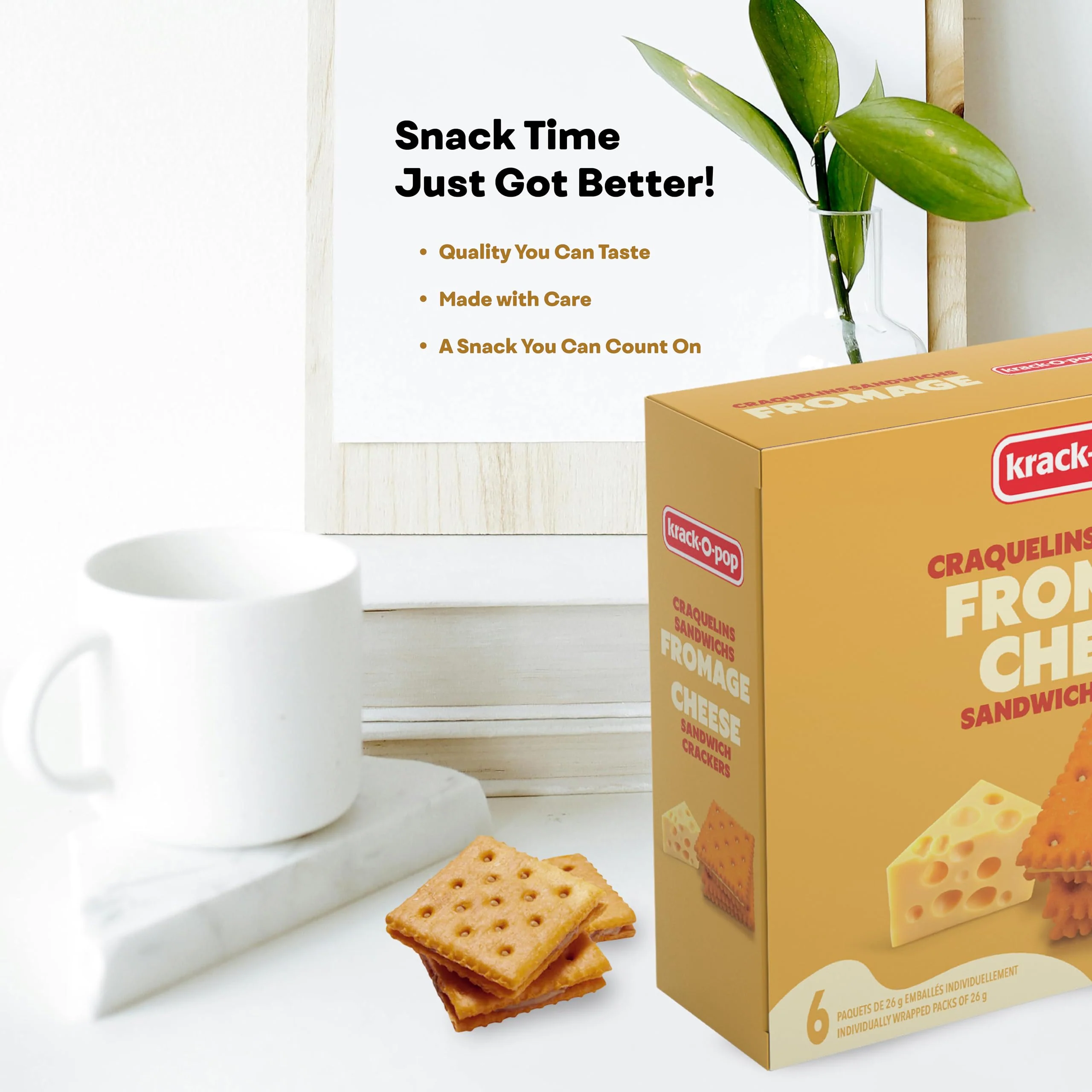 Krack-O-Pop Cheese Sandwich Crackers – 2 x 156g Box - Canadian Distribution - Ships Free Within Canada on Orders Above CAD $199 - Image 5
