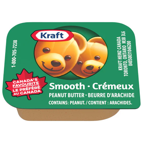 Kraft Peanut Butter - Single Serve -  200 x 18g/Case - Ships Free Within Canada on Orders Above CAD $199