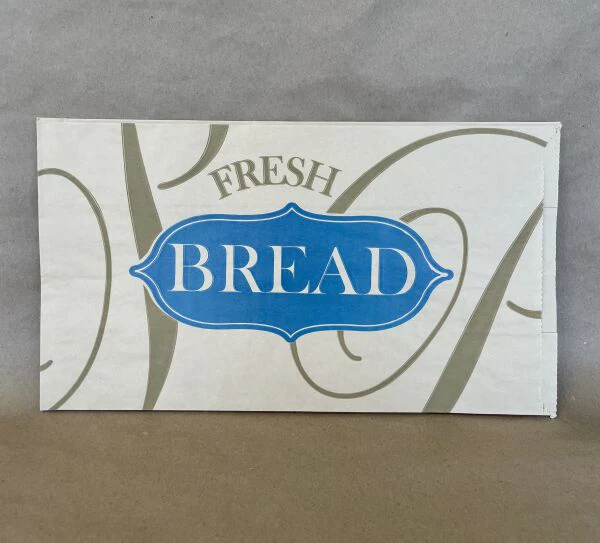Kraft Printed Bread Bag 9" x 6" x 16" 1000cs - Disposable Take Away Food Packaging - Canadian Distribution