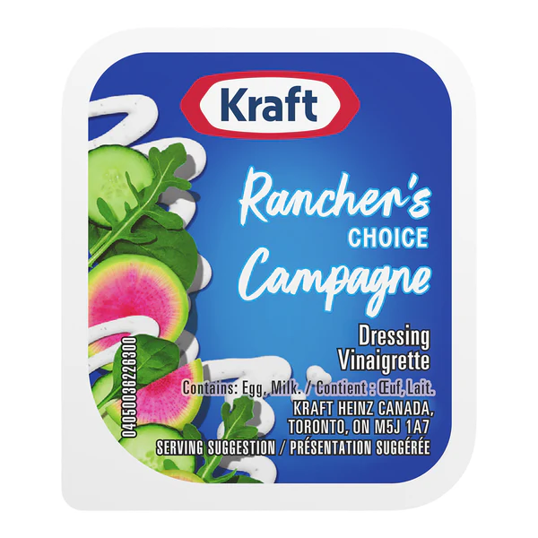Kraft Ranch Portions - 800 x 18 mL - Grocery and Food Items - Canadian Distribution - Ships Free Within Canada on Orders Above CAD $199