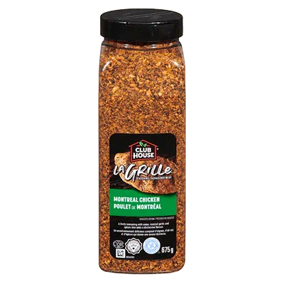 La Grille Montreal Chicken Seasoning - Spices and Seasonings - Clubhouse - 675gr. Jar - Case 12 x 675gr. Jars - Canadian Distributor and Supplier - Ships Free Within Canada on Orders Above CAD $199