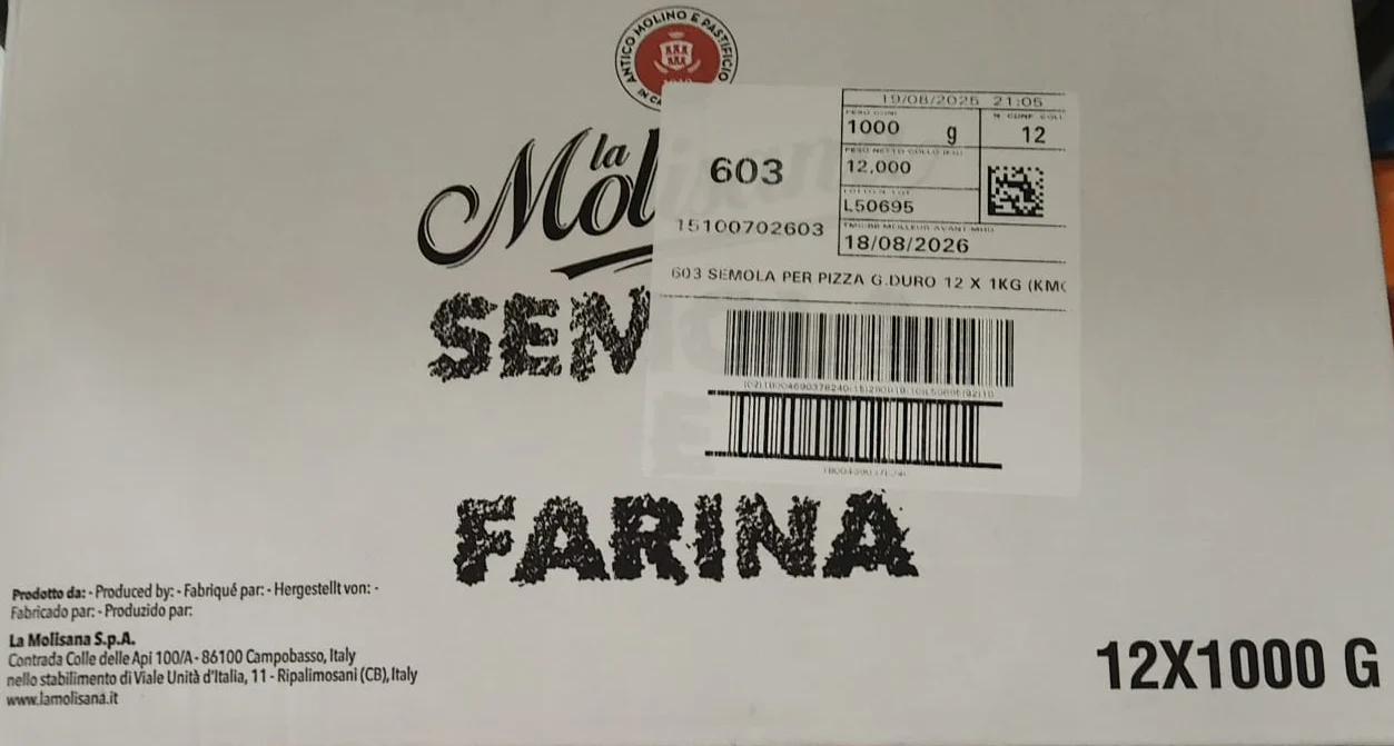 La Molisana Durum Wheat Semolina Semola Flour for Pizza, 12 x 1 Kilogram - Restaurant and Foodservice Ingredients - Canadian Distribution - Ships Free Within Canada on Orders Above CAD $199 - Image 2