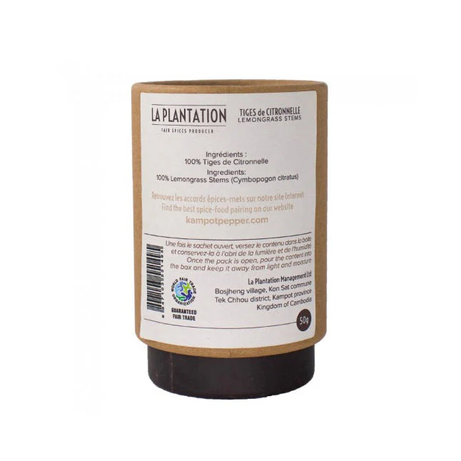 LA PLANTATION Organic Lemongrass Powder, 50g - Canadian Distribution - Ships Free Within Canada on Orders Above CAD $199 - Image 2