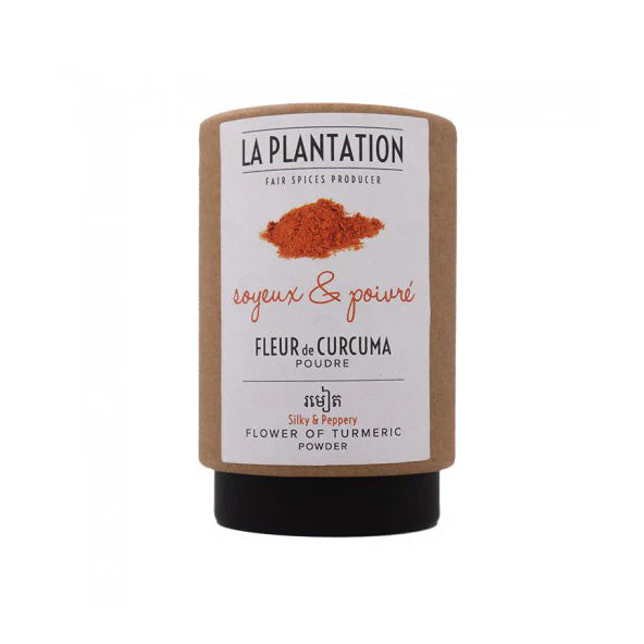 LA PLANTATION Organic Turmeric Flower Powder, 50g - Canadian Distribution - Ships Free Within Canada on Orders Above CAD $199