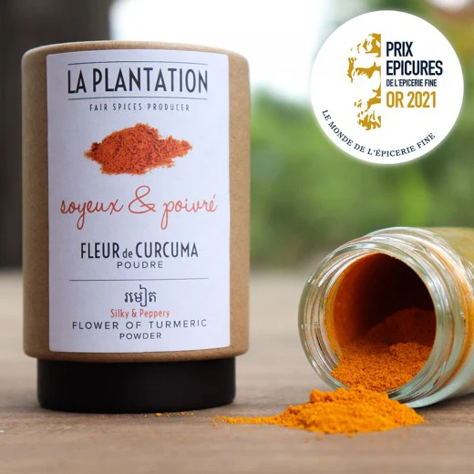 LA PLANTATION Organic Turmeric Flower Powder, 50g - Canadian Distribution - Ships Free Within Canada on Orders Above CAD $199 - Image 4