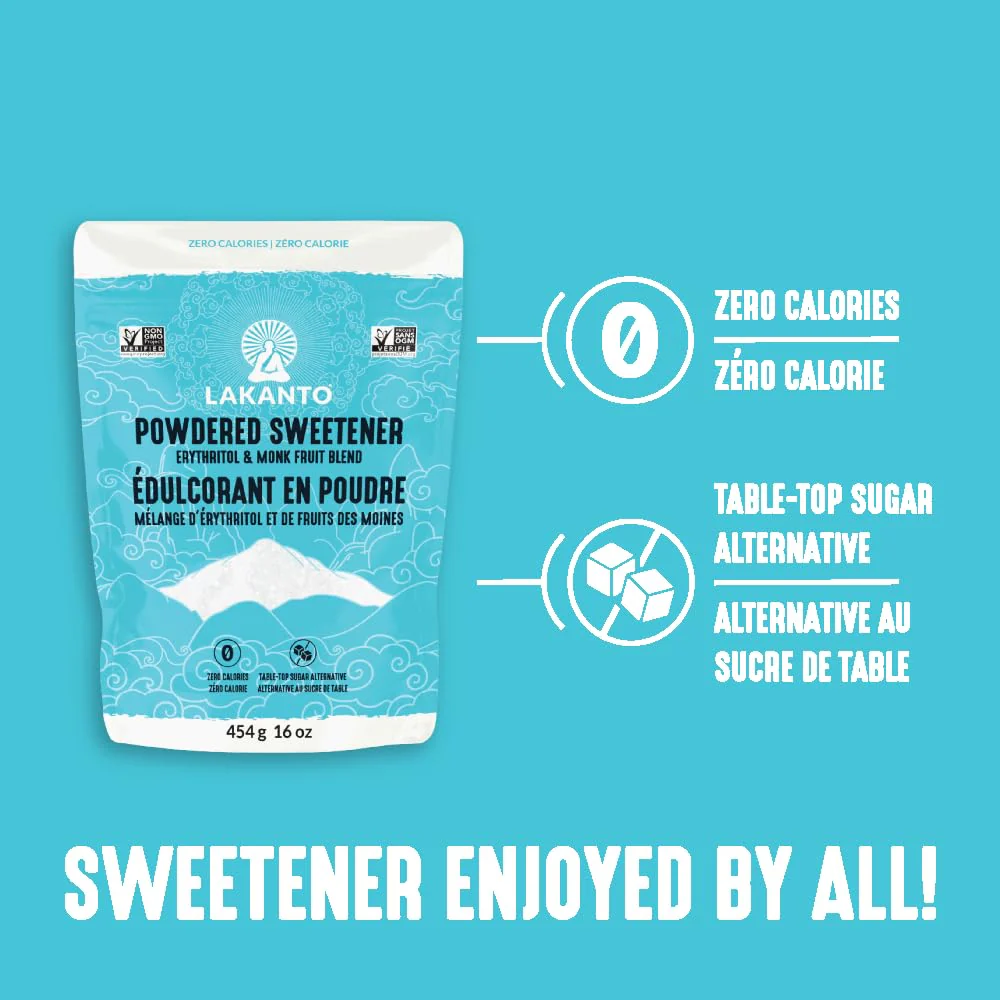 Lakanto Monkfruit & Erythritol Powdered Sweetener – 1:1 Sugar Substitute for Baking & Frosting, 454g - Canadian Distribution - Ships Free Within Canada on Orders Above CAD $199 - Image 6