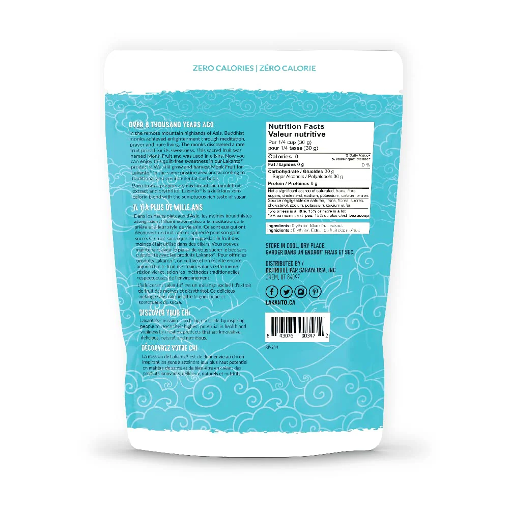 Lakanto Monkfruit & Erythritol Powdered Sweetener – 1:1 Sugar Substitute for Baking & Frosting, 454g - Canadian Distribution - Ships Free Within Canada on Orders Above CAD $199 - Image 7