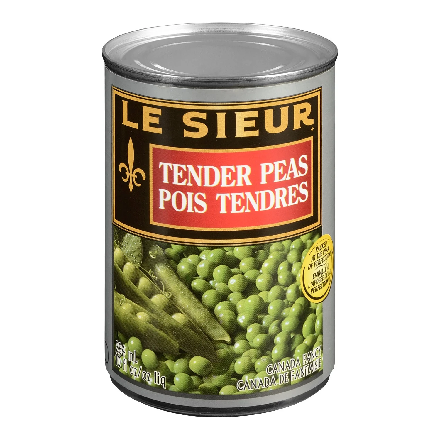 Le Sieur Peas - 48 × 398 mL - Grocery and Food Items - Canadian Distribution - Ships Free Within Canada on Orders Above CAD $199