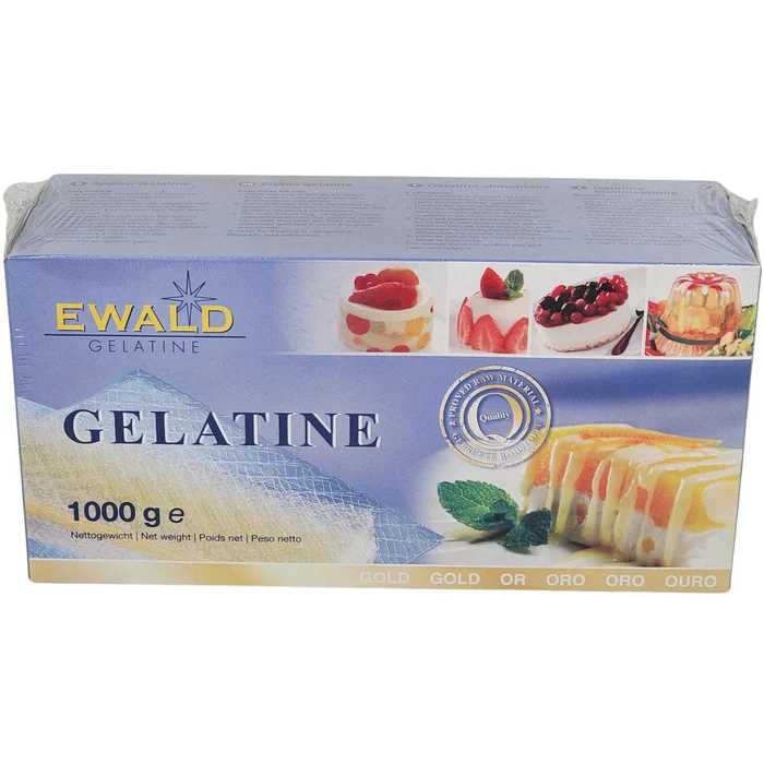 Leaf Gelatine Gold - Ewald Gelatine - 1 KG - Canadian Distribution - Ships Free Within Canada on Orders Above CAD $199