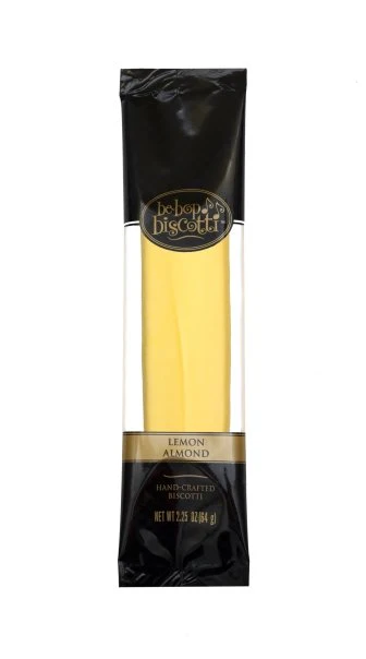 Lemon Almond - Case of 5 x 12 Individually Wrapped 2.25 oz Biscotti (60 Biscotties per case) - Ships Free Within Canada on Orders Above CAD $199