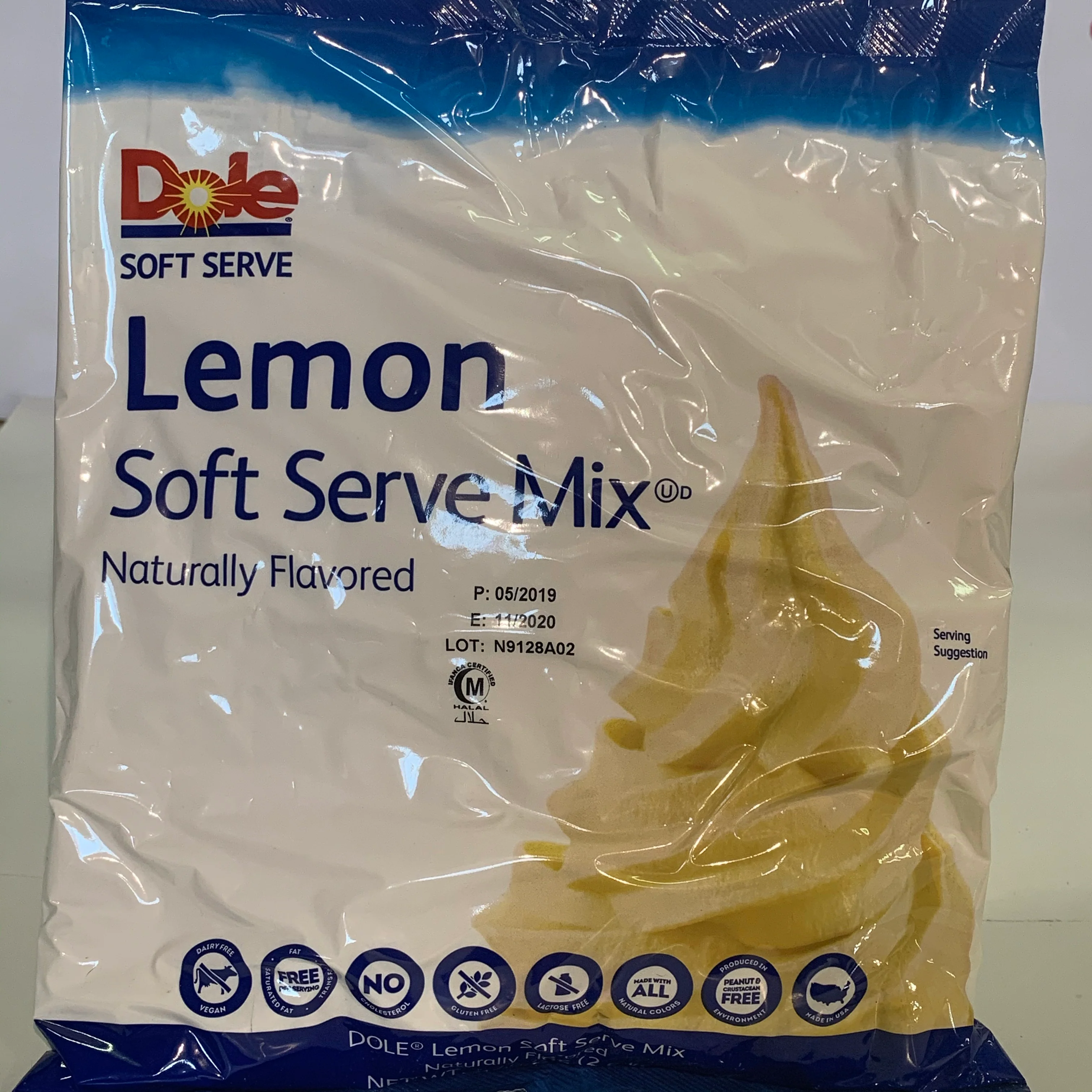 Dole Lemon Soft Serve Mix - 4.4 Lbs. Bag - Case (4 X 4.4lb Bags) - Canadian Distribution - Ships Free Within Canada on Orders Above CAD $199 - Image 4