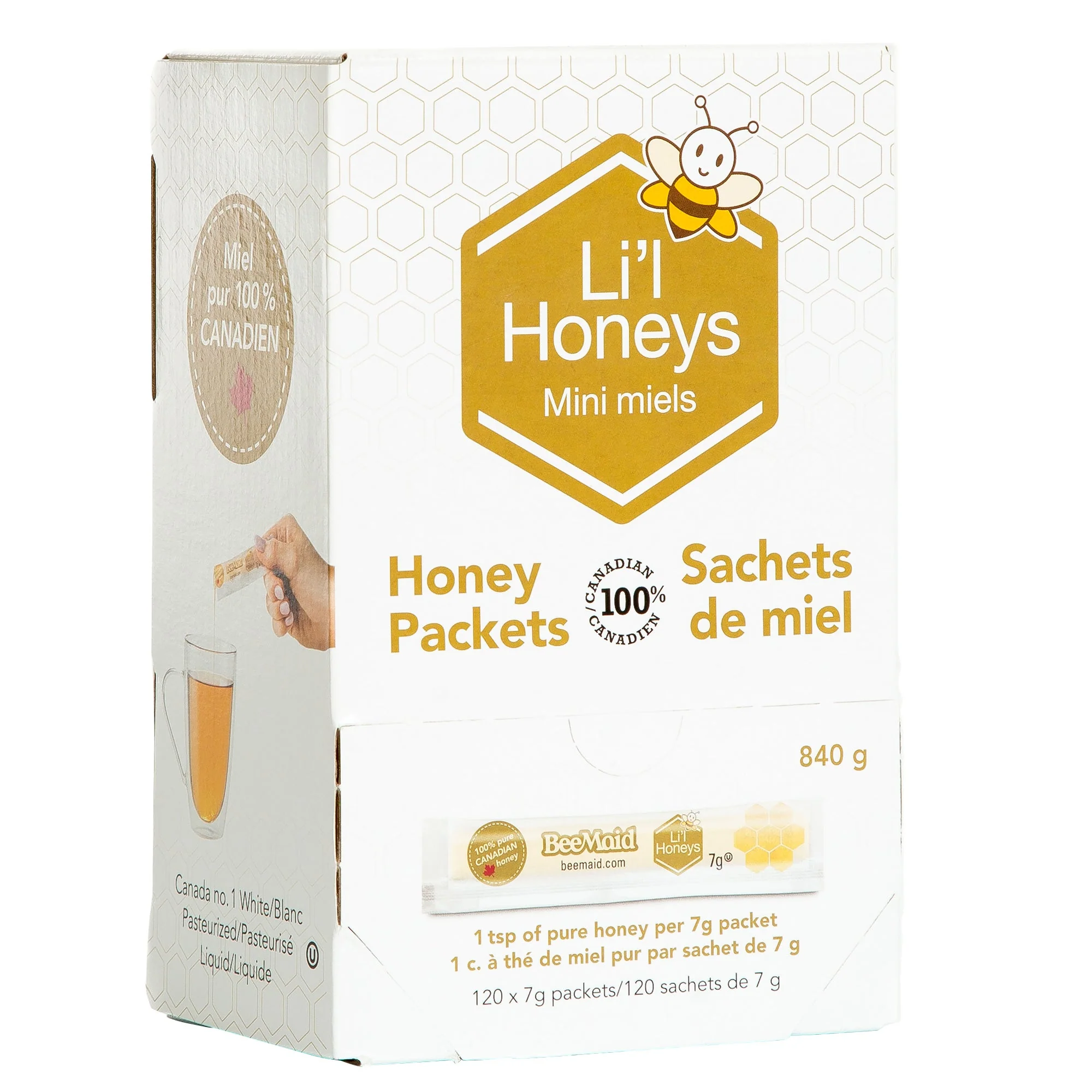 Li’l Honeys Honey Packets - 480 × 7 g - Grocery and Food Items - Canadian Distribution - Ships Free Within Canada on Orders Above CAD $199