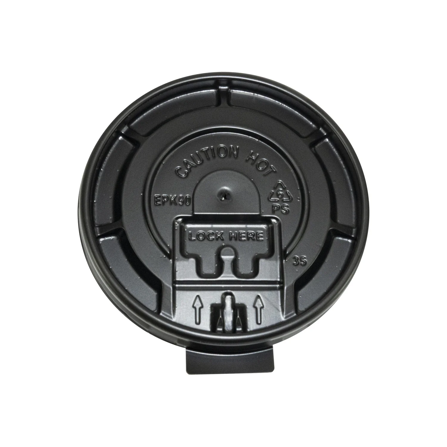 Lid Cup Hot Tear Tab Black 8 oz. - 10 x 100 count - Packn'eat - Packaging and Accessories - Restaurant Supplies and Equipment - Canadian Distribution - Image 2