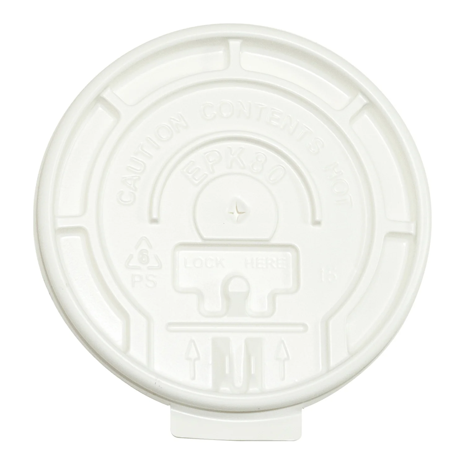 Lid Cup Hot Tear Tab White 8 oz. - 10 x 100 count - Packn'eat - Packaging and Accessories - Restaurant Supplies and Equipment - Canadian Distribution - Image 2